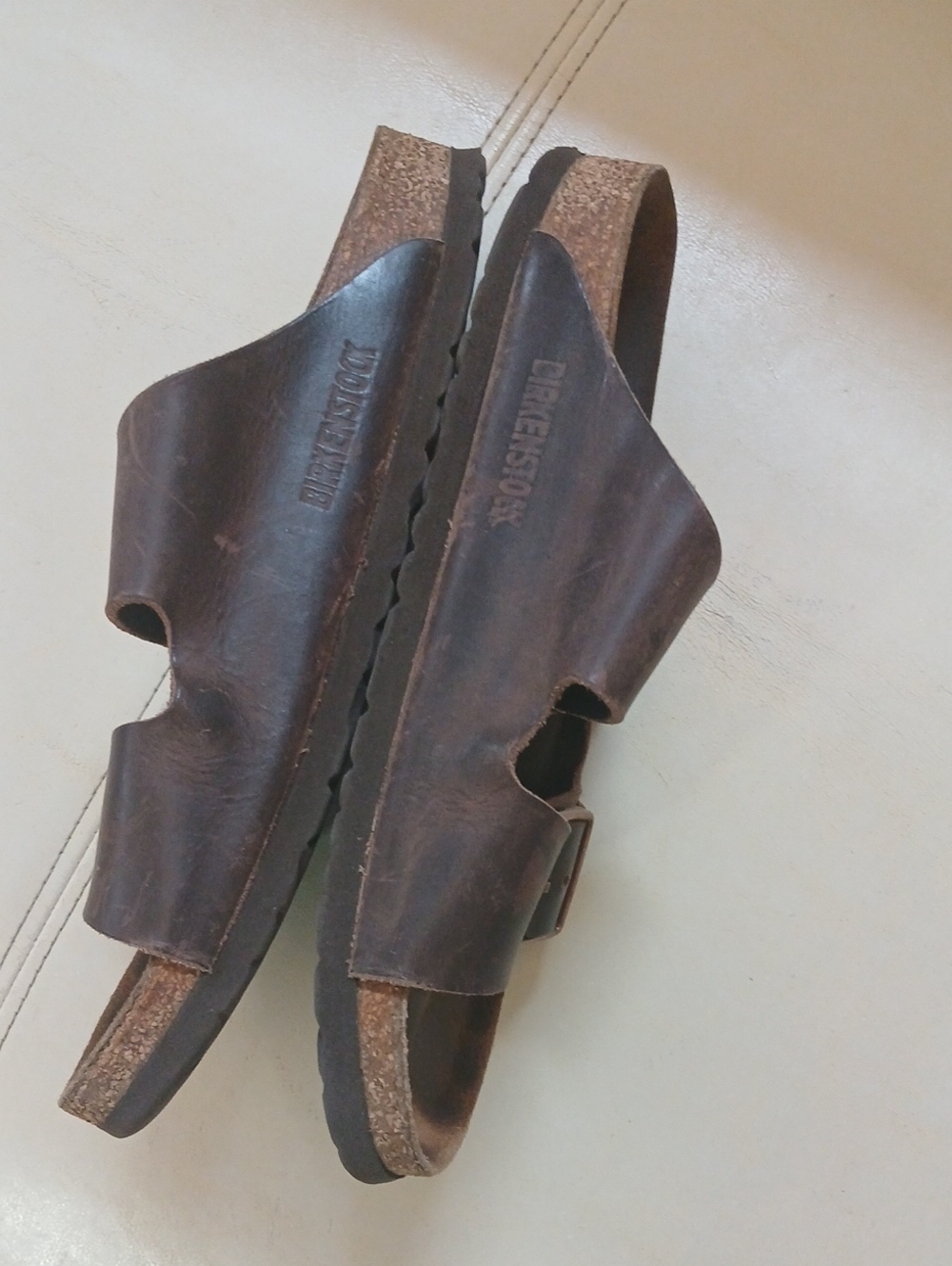 Double Buckle Leather Birkenstock - Picture 3 of 4